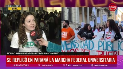 Se replic&oacute; en Paran&aacute; la Marcha Universitaria